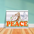 PEACE - Brushed Aluminum Print Decor