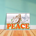 PEACE - Brushed Aluminum Print Decor