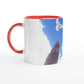 Pray -White 11oz Ceramic Mug with Color Inside