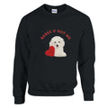 Unisex cotton sweatshirt featuring cute puppy graphic and "Babes U Got Me" text, perfect love gift for any occasion.